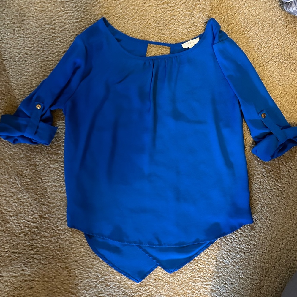Royal Blue women’s business casual top - polyester